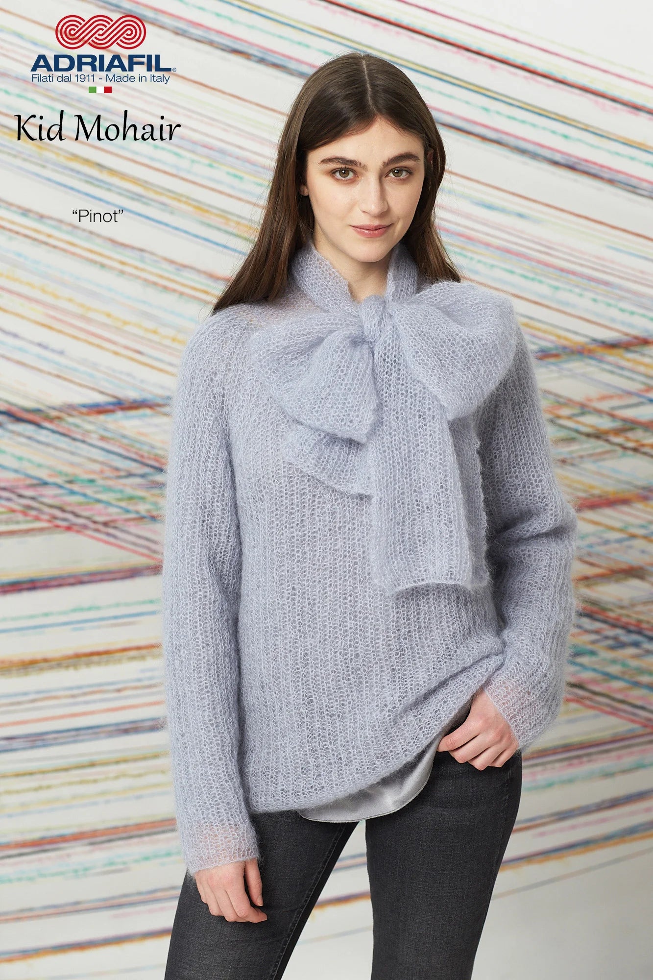 Adriafil Kid Mohair, Pullover Pinot