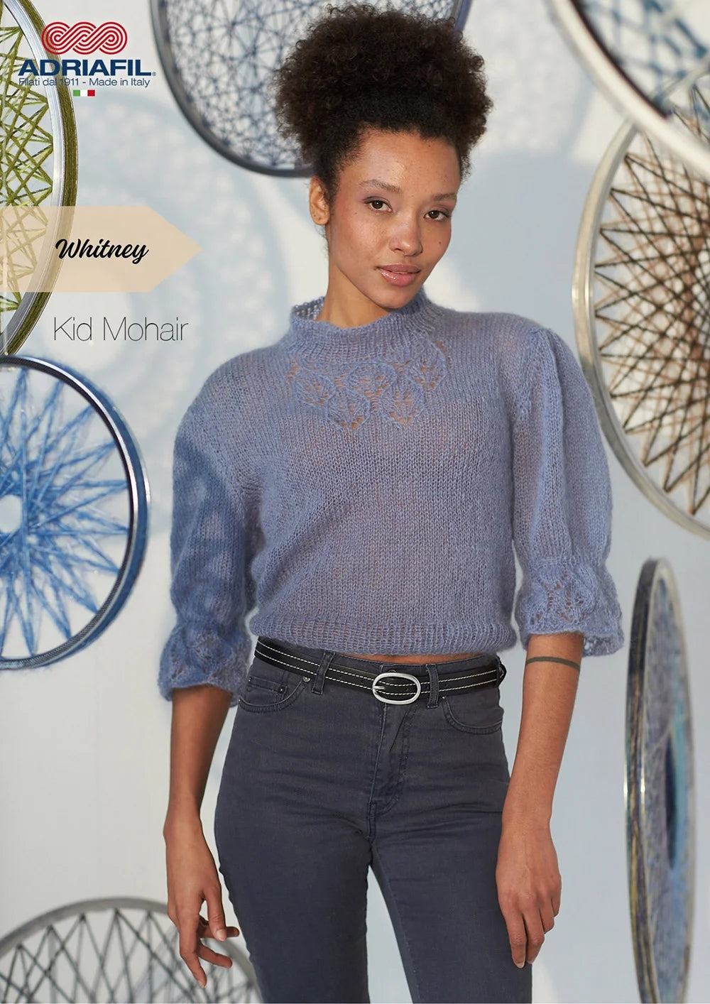 Adriafil Kid Mohair, Pullover WHITNEY