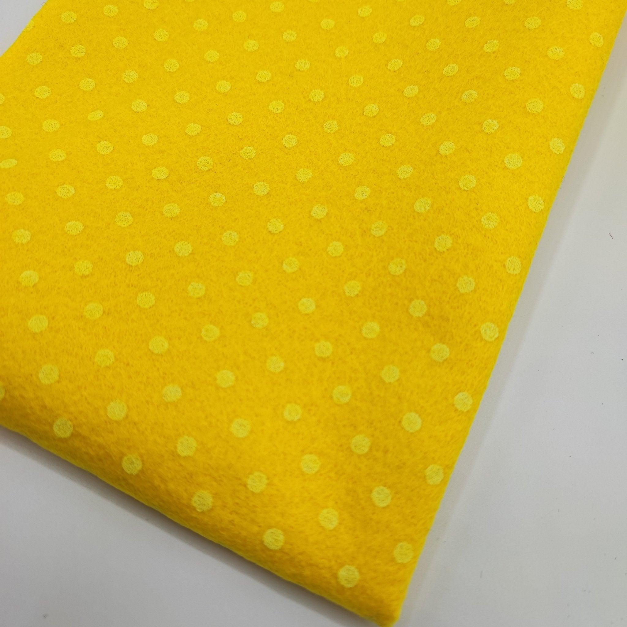 Pannolenci stampato a pois di Stafil - Merceria Creativa Tania