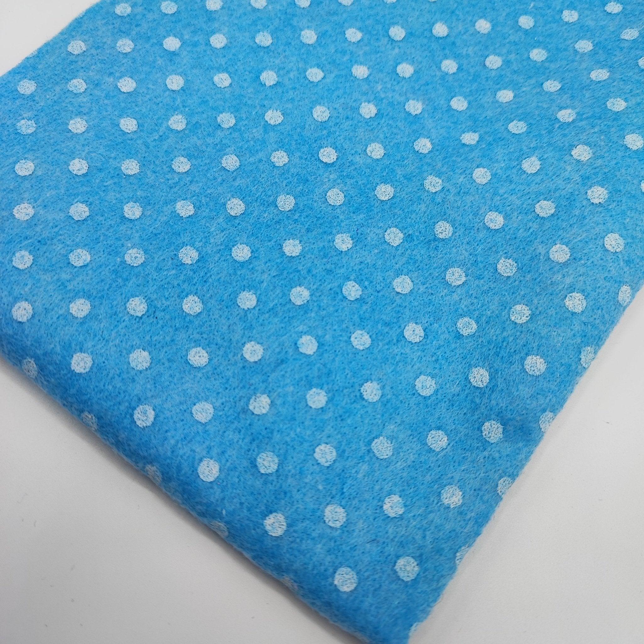 Pannolenci stampato a pois di Stafil - Merceria Creativa Tania