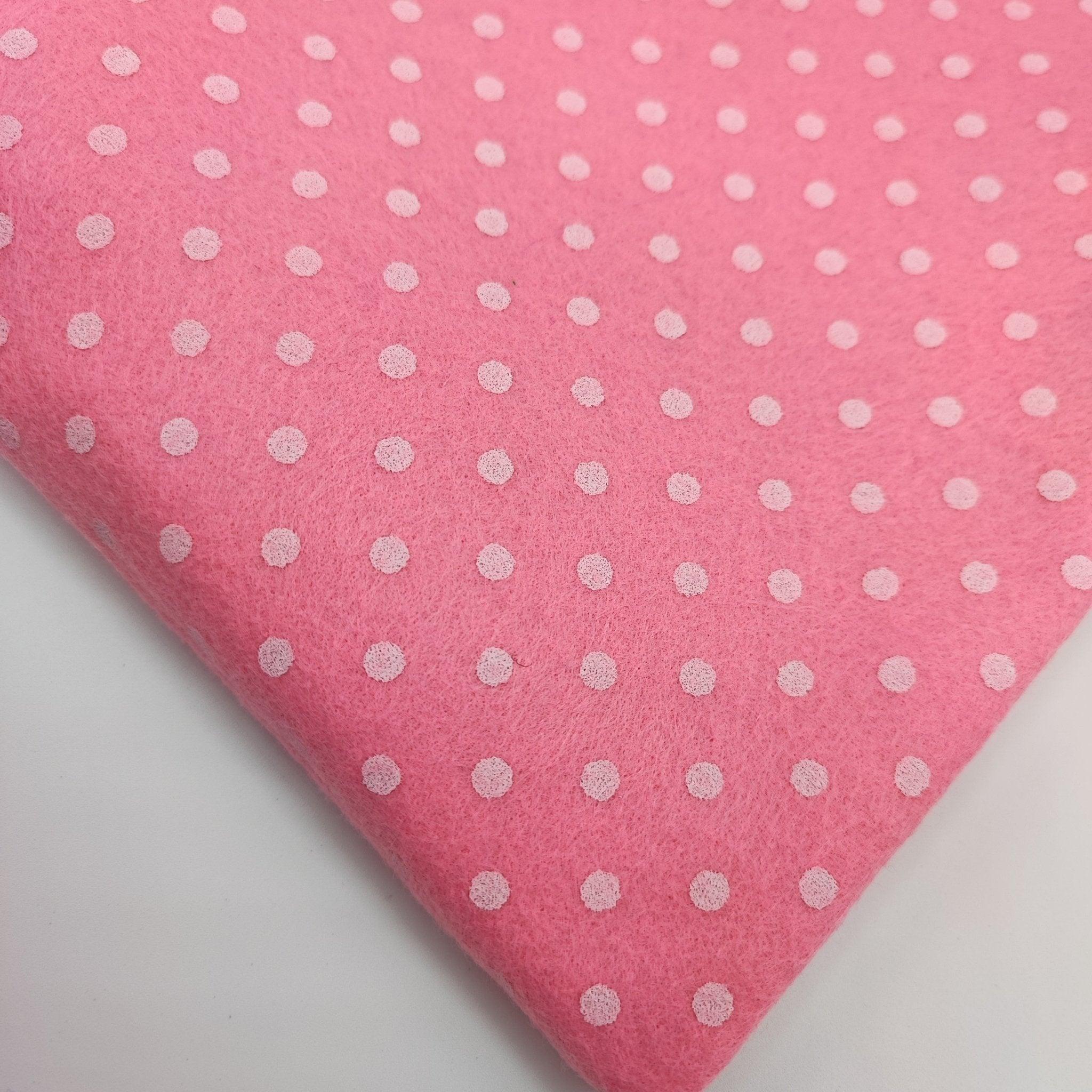 Pannolenci stampato a pois di Stafil - Merceria Creativa Tania