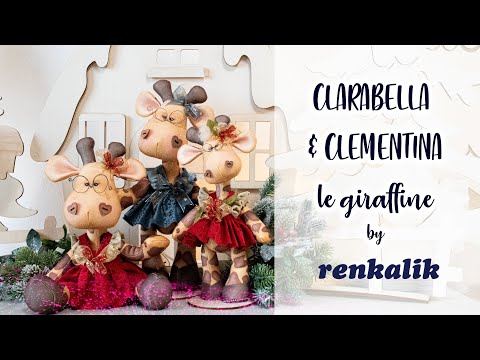 Panno Kraft 3D Clarabella Giraffa Grande