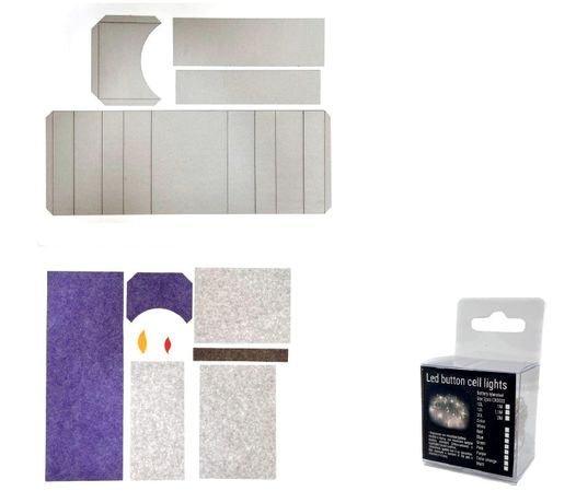 Kit Caminetto Halloween Viola - Merceria Creativa Tania