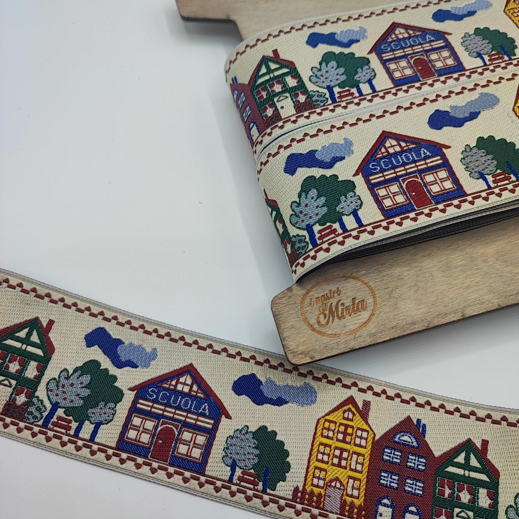Nastro Petites Maisons - Merceria Creativa Tania