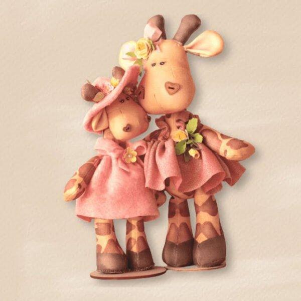 Panno Kraft 3D Clarabella Giraffa Grande - Merceria Creativa Tania