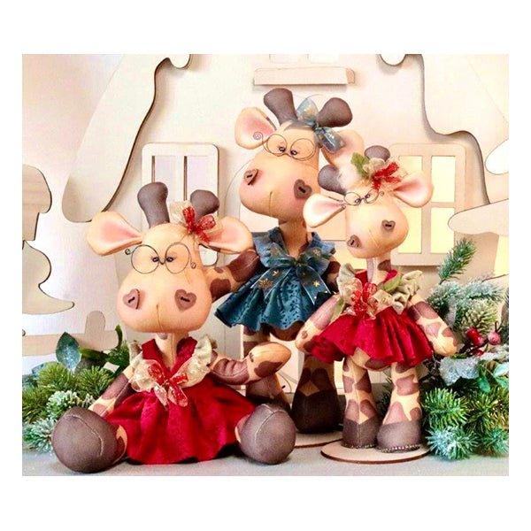 Panno Kraft 3D Clarabella Giraffa Grande - Merceria Creativa Tania