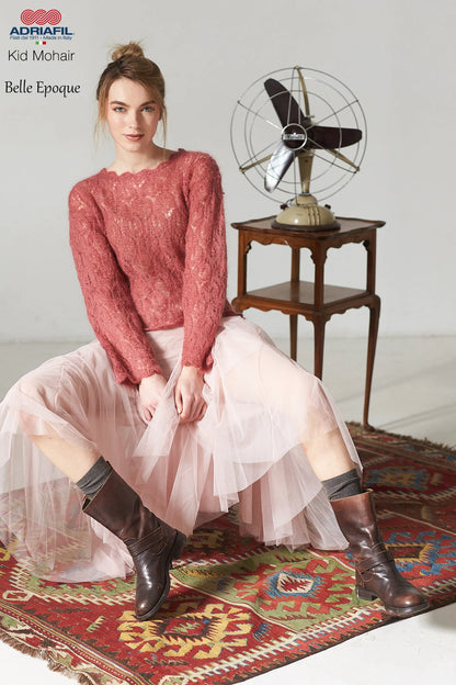 Adriafil Kid Mohair, Pullover Belle Epoque