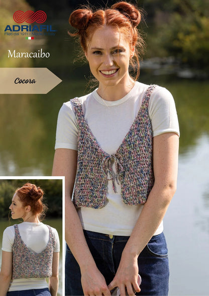 Adriafil Maracaibo, Gilet all’uncinetto COCORA