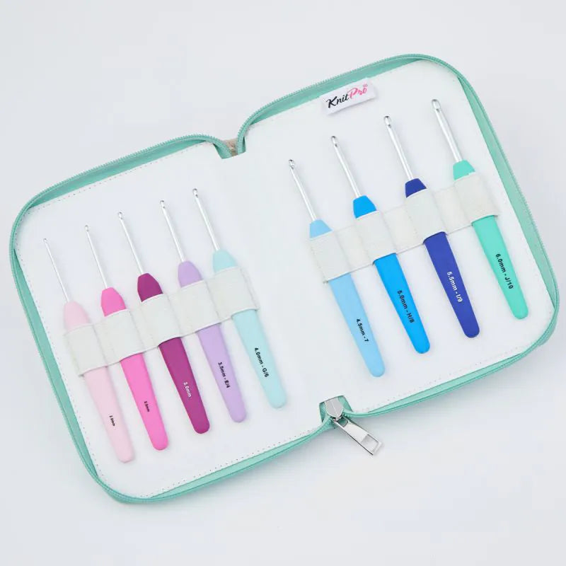 Set di Uncinetti Ergonomici KnitPro Waves – Deluxe (9 pezzi)