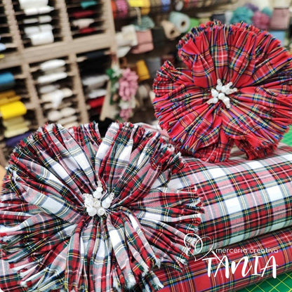 Tessuto Tartan Scozzese - Atmosfera Natalizia! - Merceria Creativa Tania